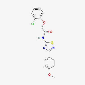 molecular formula C17H14ClN3O3S B11368582 2-(2-chlorophenoxy)-N-[3-(4-methoxyphenyl)-1,2,4-thiadiazol-5-yl]acetamide 