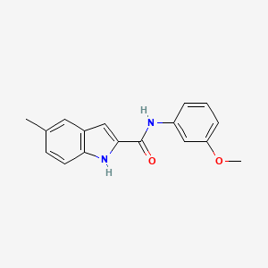 molecular formula C17H16N2O2 B11368666 N-(3-methoxyphenyl)-5-methyl-1H-indole-2-carboxamide 