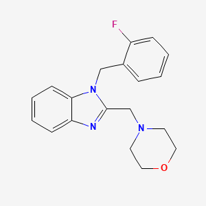 molecular formula C19H20FN3O B11368992 1-(2-fluorobenzyl)-2-(morpholin-4-ylmethyl)-1H-benzimidazole 