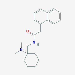 molecular formula C21H28N2O B11370378 N-{[1-(dimethylamino)cyclohexyl]methyl}-2-(naphthalen-1-yl)acetamide 