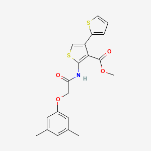molecular formula C20H19NO4S2 B11370622 Methyl 5'-{[(3,5-dimethylphenoxy)acetyl]amino}-2,3'-bithiophene-4'-carboxylate 