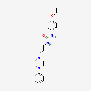 molecular formula C22H30N4O2 B11370902 1-(4-Ethoxyphenyl)-3-[3-(4-phenylpiperazin-1-yl)propyl]urea 