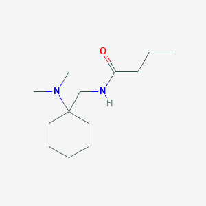 molecular formula C13H26N2O B11371364 N-{[1-(dimethylamino)cyclohexyl]methyl}butanamide 