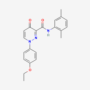 molecular formula C21H21N3O3 B11371402 N-(2,5-dimethylphenyl)-1-(4-ethoxyphenyl)-4-oxo-1,4-dihydropyridazine-3-carboxamide 