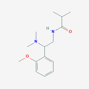 molecular formula C15H24N2O2 B11371489 N-[2-(dimethylamino)-2-(2-methoxyphenyl)ethyl]-2-methylpropanamide 