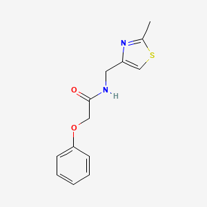 molecular formula C13H14N2O2S B11371624 N-[(2-methyl-1,3-thiazol-4-yl)methyl]-2-phenoxyacetamide 