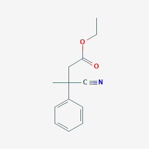 molecular formula C13H15NO2 B113726 Ethyl 3-cyano-3-phenylbutanoate CAS No. 123064-05-1