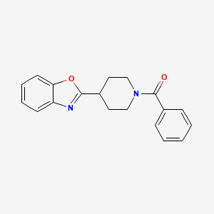 molecular formula C19H18N2O2 B11372788 2-(1-Benzoylpiperidin-4-yl)-1,3-benzoxazole 