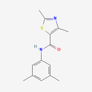 molecular formula C14H16N2OS B11373113 N-(3,5-dimethylphenyl)-2,4-dimethyl-1,3-thiazole-5-carboxamide 