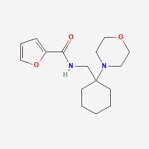 molecular formula C16H24N2O3 B11373886 N-{[1-(morpholin-4-yl)cyclohexyl]methyl}furan-2-carboxamide 