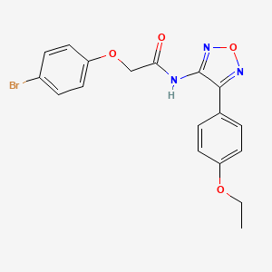 molecular formula C18H16BrN3O4 B11374024 2-(4-bromophenoxy)-N-[4-(4-ethoxyphenyl)-1,2,5-oxadiazol-3-yl]acetamide 