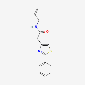molecular formula C14H14N2OS B11374884 2-(2-phenyl-1,3-thiazol-4-yl)-N-(prop-2-en-1-yl)acetamide 