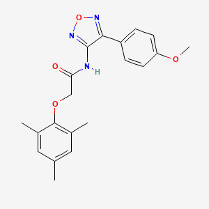 molecular formula C20H21N3O4 B11375264 N-[4-(4-methoxyphenyl)-1,2,5-oxadiazol-3-yl]-2-(2,4,6-trimethylphenoxy)acetamide 