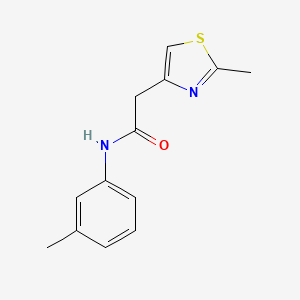 molecular formula C13H14N2OS B11375899 N-(3-methylphenyl)-2-(2-methyl-1,3-thiazol-4-yl)acetamide 