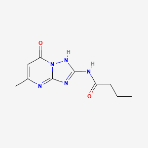 molecular formula C10H13N5O2 B11376032 N-(7-hydroxy-5-methyl[1,2,4]triazolo[1,5-a]pyrimidin-2-yl)butanamide 