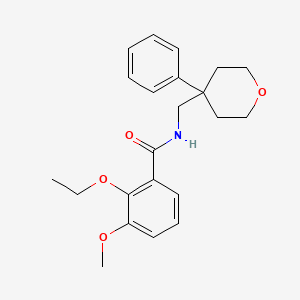 molecular formula C22H27NO4 B11376172 2-ethoxy-3-methoxy-N-[(4-phenyloxan-4-yl)methyl]benzamide 