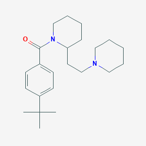 molecular formula C23H36N2O B11377316 (4-Tert-butylphenyl){2-[2-(piperidin-1-yl)ethyl]piperidin-1-yl}methanone 