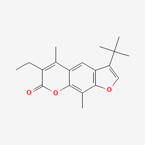 molecular formula C19H22O3 B11377929 3-tert-butyl-6-ethyl-5,9-dimethyl-7H-furo[3,2-g]chromen-7-one 