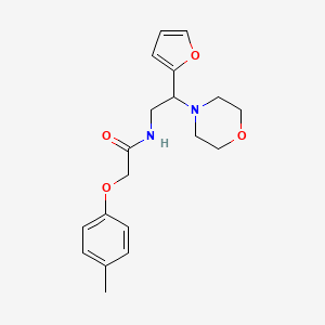molecular formula C19H24N2O4 B11379063 N-(2-(furan-2-yl)-2-morpholinoethyl)-2-(p-tolyloxy)acetamide 