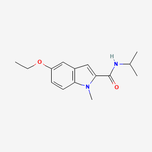 molecular formula C15H20N2O2 B11379212 5-ethoxy-1-methyl-N-(propan-2-yl)-1H-indole-2-carboxamide 
