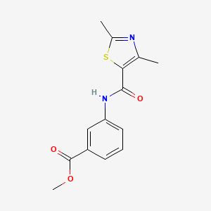 molecular formula C14H14N2O3S B11379253 Methyl 3-[(2,4-dimethyl-1,3-thiazol-5-yl)carbonylamino]benzoate 