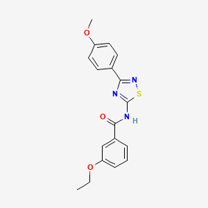 molecular formula C18H17N3O3S B11379447 3-ethoxy-N-[3-(4-methoxyphenyl)-1,2,4-thiadiazol-5-yl]benzamide 