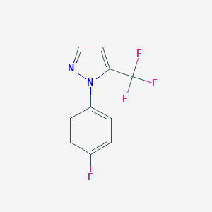 molecular formula C10H6F4N2 B113795 1-(4-fluorophenyl)-5-(trifluoromethyl)-1H-pyrazole CAS No. 1269291-03-3
