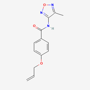 molecular formula C13H13N3O3 B11380282 N-(4-methyl-1,2,5-oxadiazol-3-yl)-4-(prop-2-en-1-yloxy)benzamide 