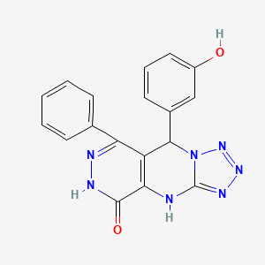 molecular formula C18H13N7O2 B11380396 Pfn1-IN-2 