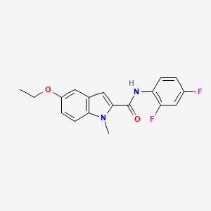 molecular formula C18H16F2N2O2 B11380439 N-(2,4-difluorophenyl)-5-ethoxy-1-methyl-1H-indole-2-carboxamide 