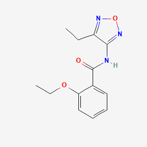 molecular formula C13H15N3O3 B11380779 2-ethoxy-N-(4-ethyl-1,2,5-oxadiazol-3-yl)benzamide 