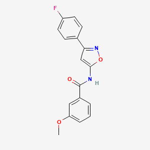 molecular formula C17H13FN2O3 B11380996 N-[3-(4-fluorophenyl)-1,2-oxazol-5-yl]-3-methoxybenzamide 