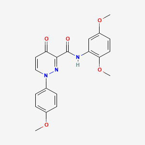 molecular formula C20H19N3O5 B11381114 N-(2,5-dimethoxyphenyl)-1-(4-methoxyphenyl)-4-oxo-1,4-dihydropyridazine-3-carboxamide 