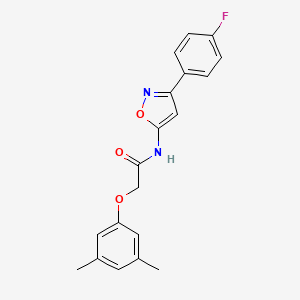 molecular formula C19H17FN2O3 B11382097 2-(3,5-dimethylphenoxy)-N-[3-(4-fluorophenyl)-1,2-oxazol-5-yl]acetamide 