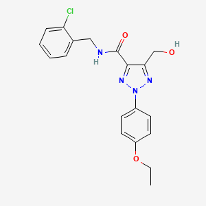 molecular formula C19H19ClN4O3 B11382118 N-(2-chlorobenzyl)-2-(4-ethoxyphenyl)-5-(hydroxymethyl)-2H-1,2,3-triazole-4-carboxamide 
