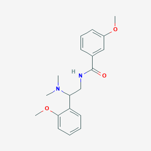 molecular formula C19H24N2O3 B11383200 N-[2-(dimethylamino)-2-(2-methoxyphenyl)ethyl]-3-methoxybenzamide 