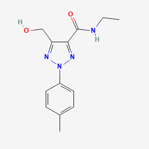 molecular formula C13H16N4O2 B11384884 N-ethyl-5-(hydroxymethyl)-2-(4-methylphenyl)-2H-1,2,3-triazole-4-carboxamide 