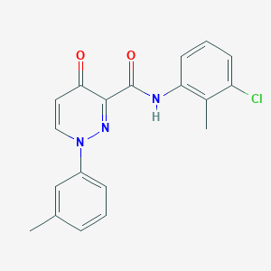 molecular formula C19H16ClN3O2 B11386162 N-(3-chloro-2-methylphenyl)-1-(3-methylphenyl)-4-oxo-1,4-dihydropyridazine-3-carboxamide 