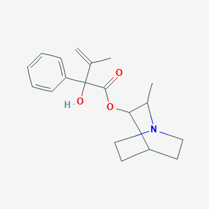 molecular formula C19H25NO3 B011387 alpha-Isopropenylmandelic acid 2-methyl-3-quinuclidinyl ester CAS No. 101710-96-7