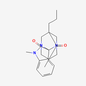 molecular formula C20H25N3O2 B11387912 1',5-dimethyl-7-propyl-6H-spiro[1,3-diazatricyclo[3.3.1.1~3,7~]decane-2,3'-indole]-2',6(1'H)-dione 