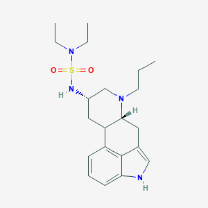 molecular formula C21H32N4O2S B011390 Sulfamide, N,N-dimethyl-N'-((8alpha)-6-propylergolin-8-yl)- CAS No. 104317-90-0