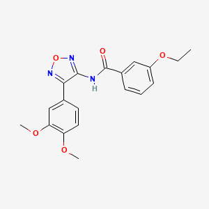 molecular formula C19H19N3O5 B11390599 N-[4-(3,4-dimethoxyphenyl)-1,2,5-oxadiazol-3-yl]-3-ethoxybenzamide 