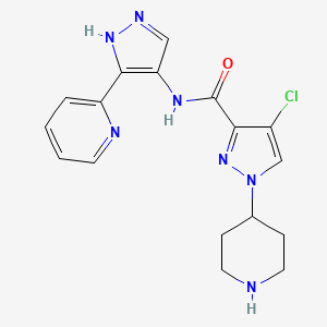 molecular formula C17H18ClN7O B1139109 BDP5290 