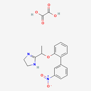 molecular formula C17H17N3O3.C2H2O4 B1139113 (R)-(+)-m-Nitrobiphenyline oxalate CAS No. 945618-97-3