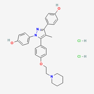 molecular formula C29H31N3O3 B1139117 Methylpiperidino pyrazole CAS No. 289726-02-9