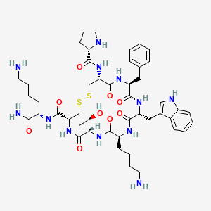 molecular formula C47H68N12O9S2 B1139118 Cortistatin-8 CAS No. 485803-62-1