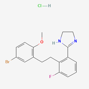 molecular formula C18H19BrClFN2O B1139121 ML 00253764 hydrochloride CAS No. 681847-92-7