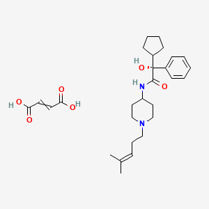 molecular formula C24H36N2O2.C4H4O4 B1139122 J 104129 富马酸盐 CAS No. 244277-89-2