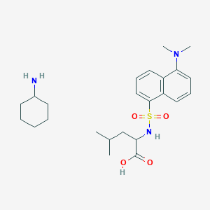 B1139130 Cyclohexanamine;2-[[5-(dimethylamino)naphthalen-1-yl]sulfonylamino]-4-methylpentanoic acid CAS No. 102783-70-0