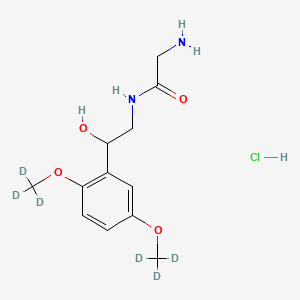 molecular formula C12H13D6ClN2O4 B1139131 Midodrine D6 Hydrochloride CAS No. 1188265-43-1